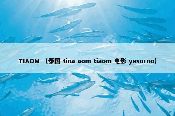 TIAOM （泰国 tina aom tiaom 电影 yesorno）