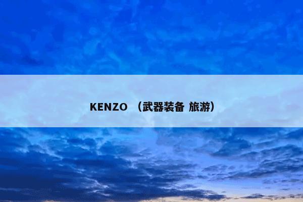 KENZO （武器装备 旅游）