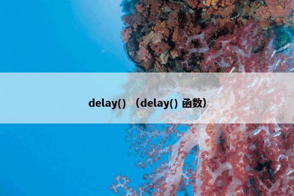 delay() （delay() 函数）