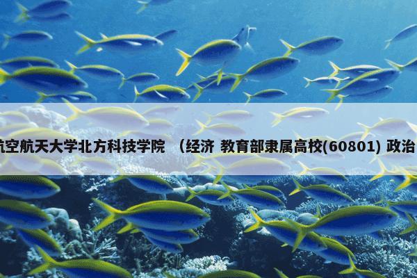 沈阳航空航天大学北方科技学院 （经济 教育部隶属高校(60801) 政治 学校）