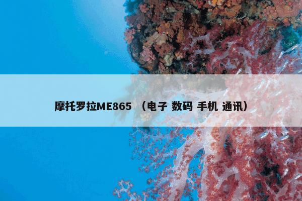 摩托罗拉ME865 （电子 数码 手机 通讯）