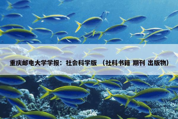 重庆邮电大学学报：社会科学版 （社科书籍 期刊 出版物）